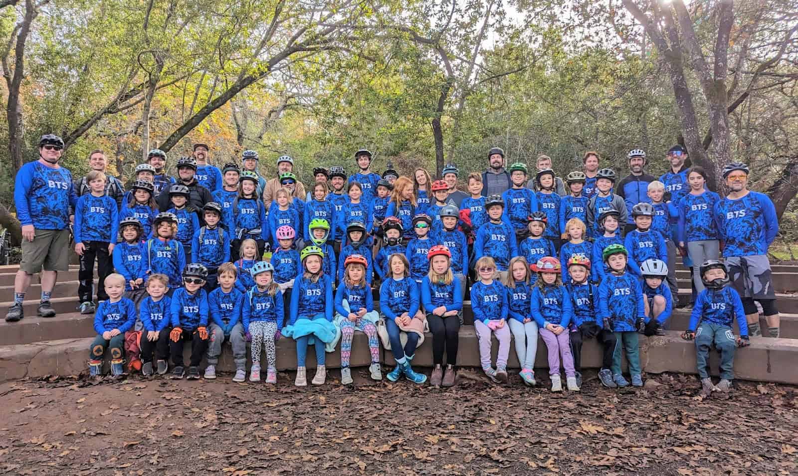 The Blue Tailed Skinks MTB club in Sonoma County.